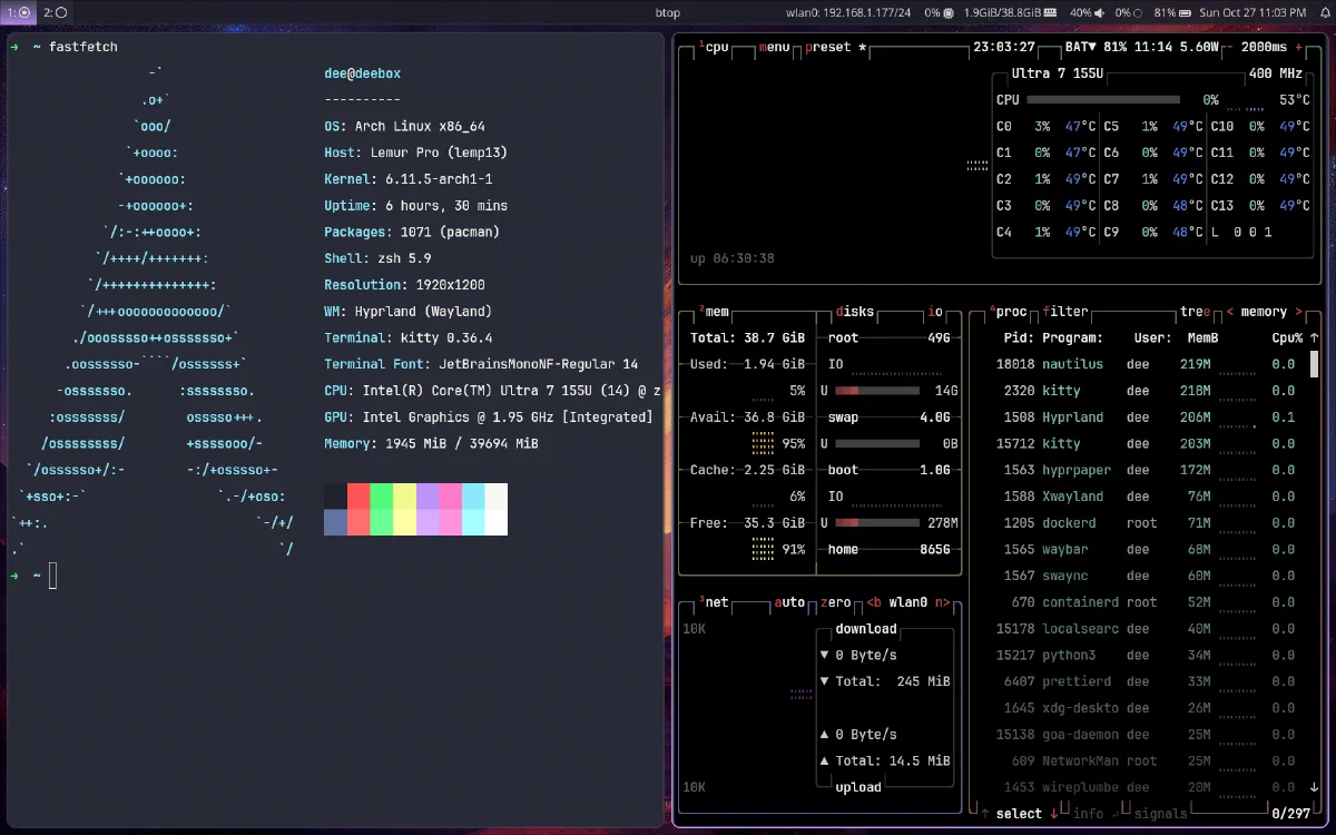 Arch Linux with Hyprland